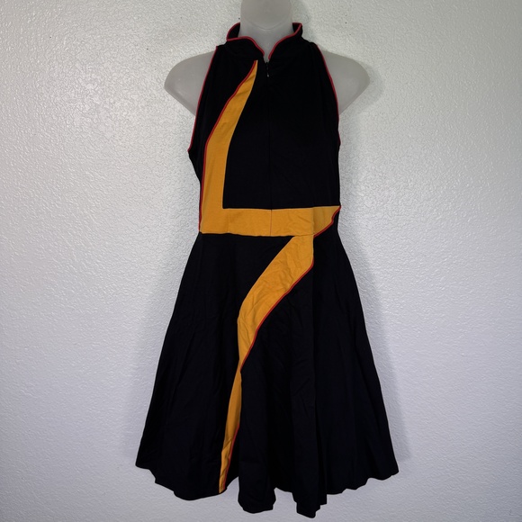 Elhoffer Design Dresses & Skirts - Elhoffer Design Dress Womens Large Marvelous Bolt Zip Up Costume Cosplay Black